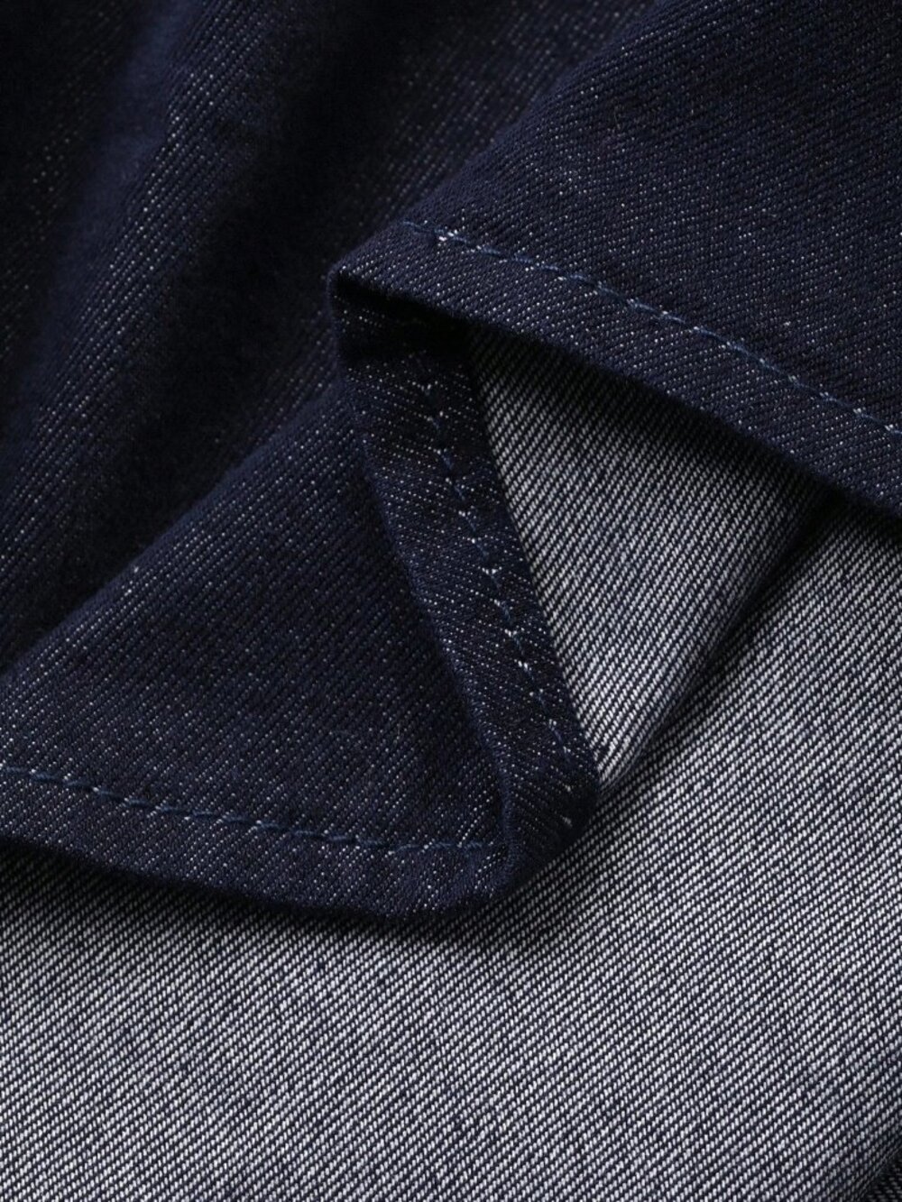Dark Wash Casual Women's Elegant Pleated Denim Skirt - Picture 7 of 7